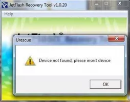 JetFlash Recovery Tool Скриншот 6