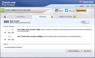 ZoneAlarm Free Firewall Скриншот 7