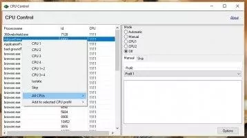 CPU-Control Скриншот 2