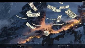 Падающие Деньги 3D Живые Обои Скриншот 2
