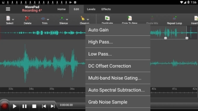 WaveEditor Record &amp; Edit Audio Скриншот 9